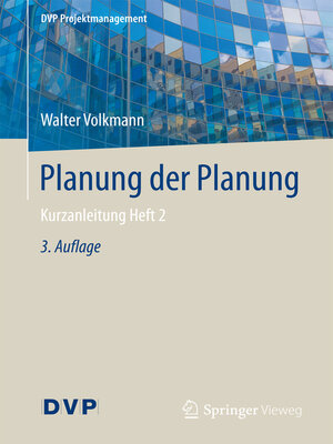cover image of Planung der Planung
